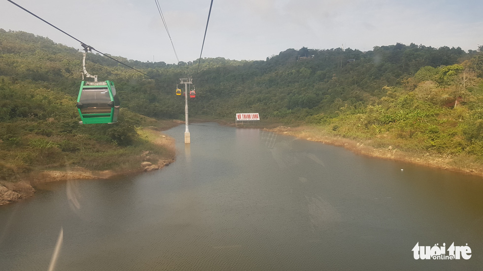 A cable car is seen in the Cam Mountain Tourist Area in Tinh Bien District, An Giang Province, Vietnam, February 2, 2022. Photo: Buu Dau / Tuoi Tre