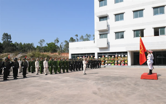 The Vietnamese Ministry of Public Security organizes a ceremony to announce the decision to establish a national center for counter-terrorism training in Quang Ninh Province, Vietnam, February 23, 2022. Photo: Vietnam Government Portal