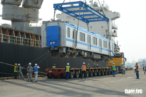 Ho Chi Minh City receives two more Japanese-made trains for first metro ...