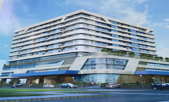 An artist’s impression of the new commercial center expected to be built at 61 Tran Phu, Ba Dinh District, Hanoi. Photo: T.D. / Tuoi Tre