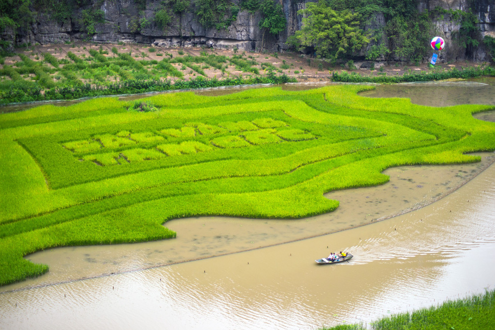 A paranomic view of landscape in Ninh Binh Province, Vietnam. Photo: Photo: Bui Truong Chung / Tuoi Tre