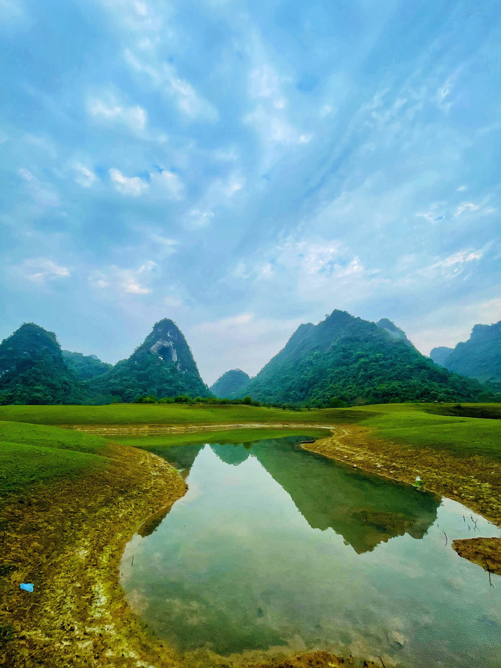 The shadow of Mat Than Mountain in Cao Bang Province, northern Vietnam. Photo: Ly Dao Huy / Tuoi Tre