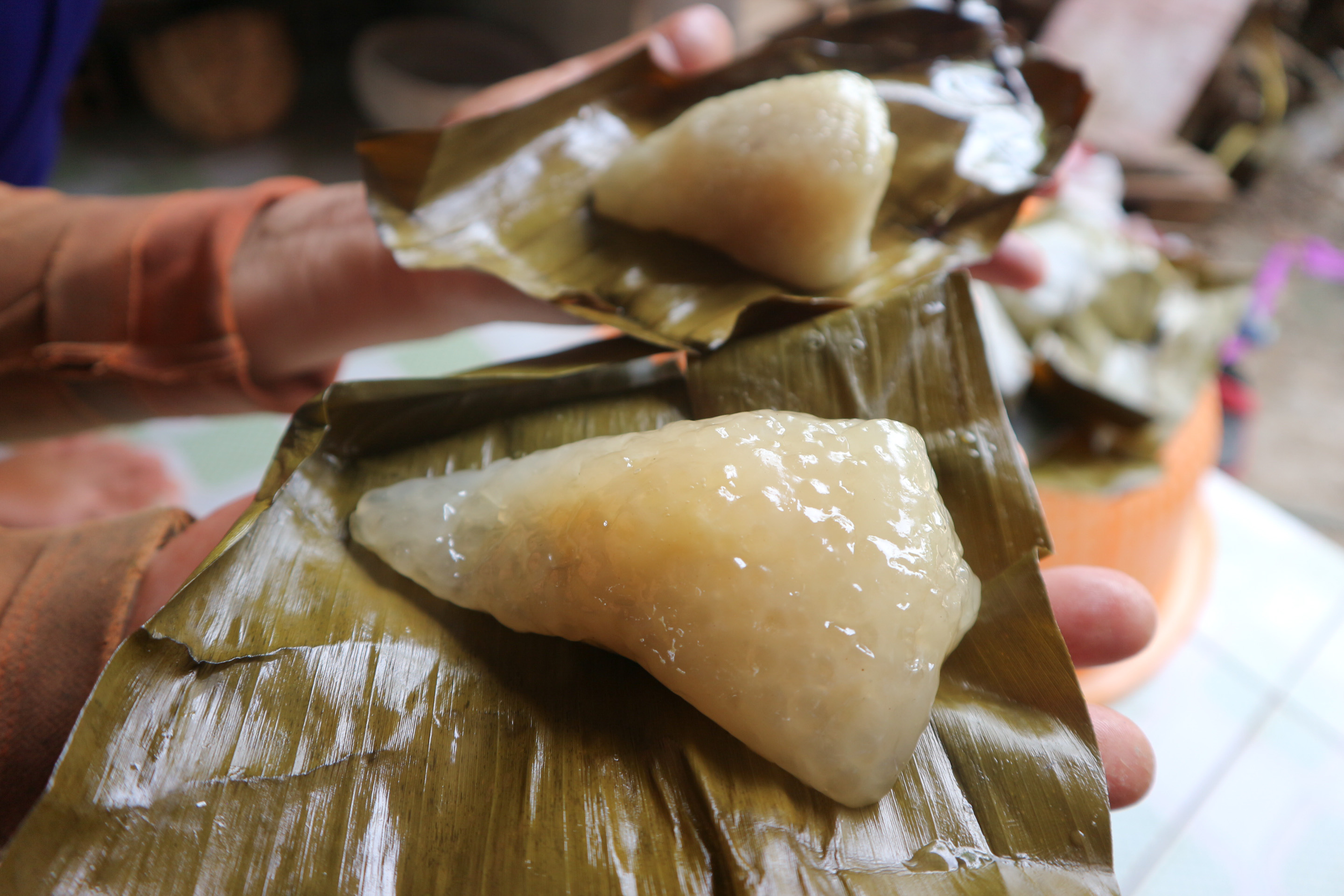 'Banh it' is ready to serve. Photo: Ngoc Phuong / Tuoi Tre News
