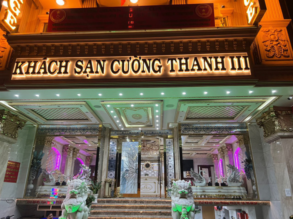 Massage Hotel Cuong Thanh 3, where the prostitution ring has been operating since 2017. Photo: Supplied