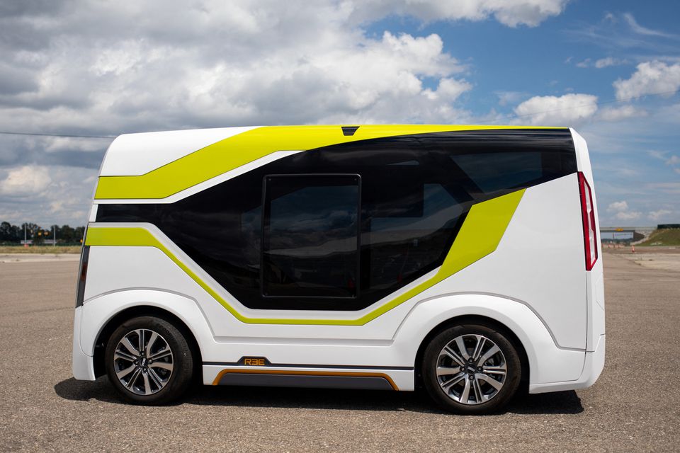 Israeli electric chassis maker REE Automotive test one of their vehicles at the American Center for Mobility in Ypsilanti, Michigan, U.S. July 28, 2022. Photo: Reuters