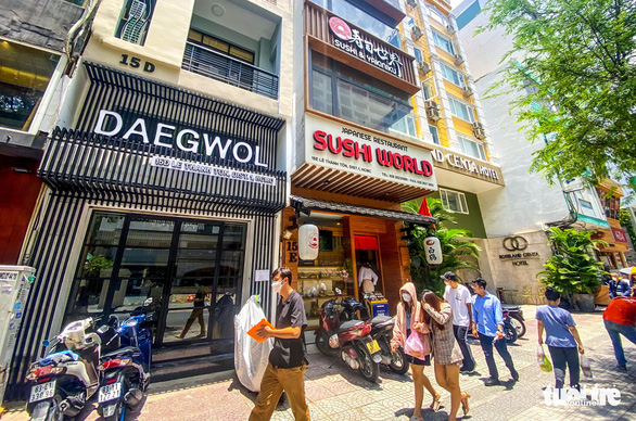 Japan Town on Le Thanh Ton Street in District 1, Ho Chi Minh. Photo: Quang Dinh / Tuoi Tre