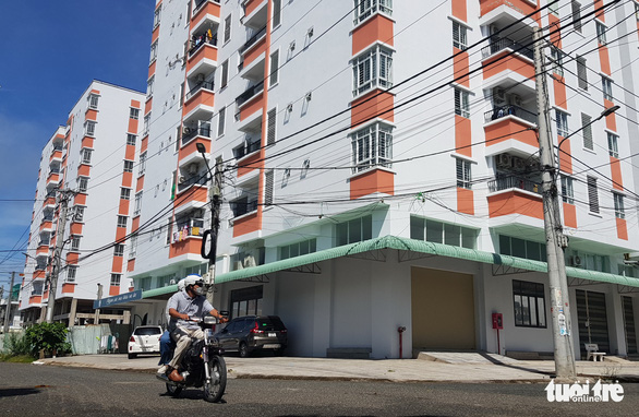 Four blocks of an apartment project of An Giang Construction JSC. Photo: Buu Dau / Tuoi Tre