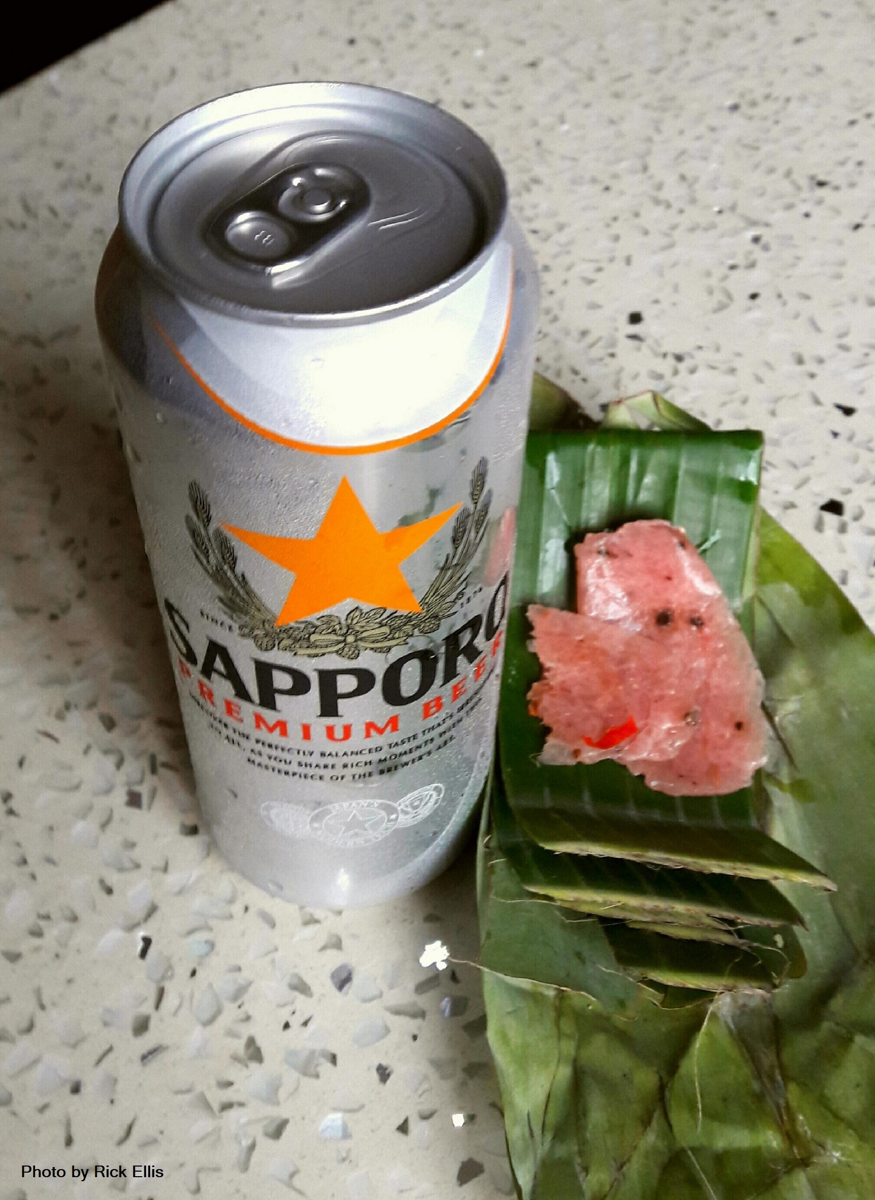 Heavenly Sapporo and ‘nem chua’ fermented pork roll
