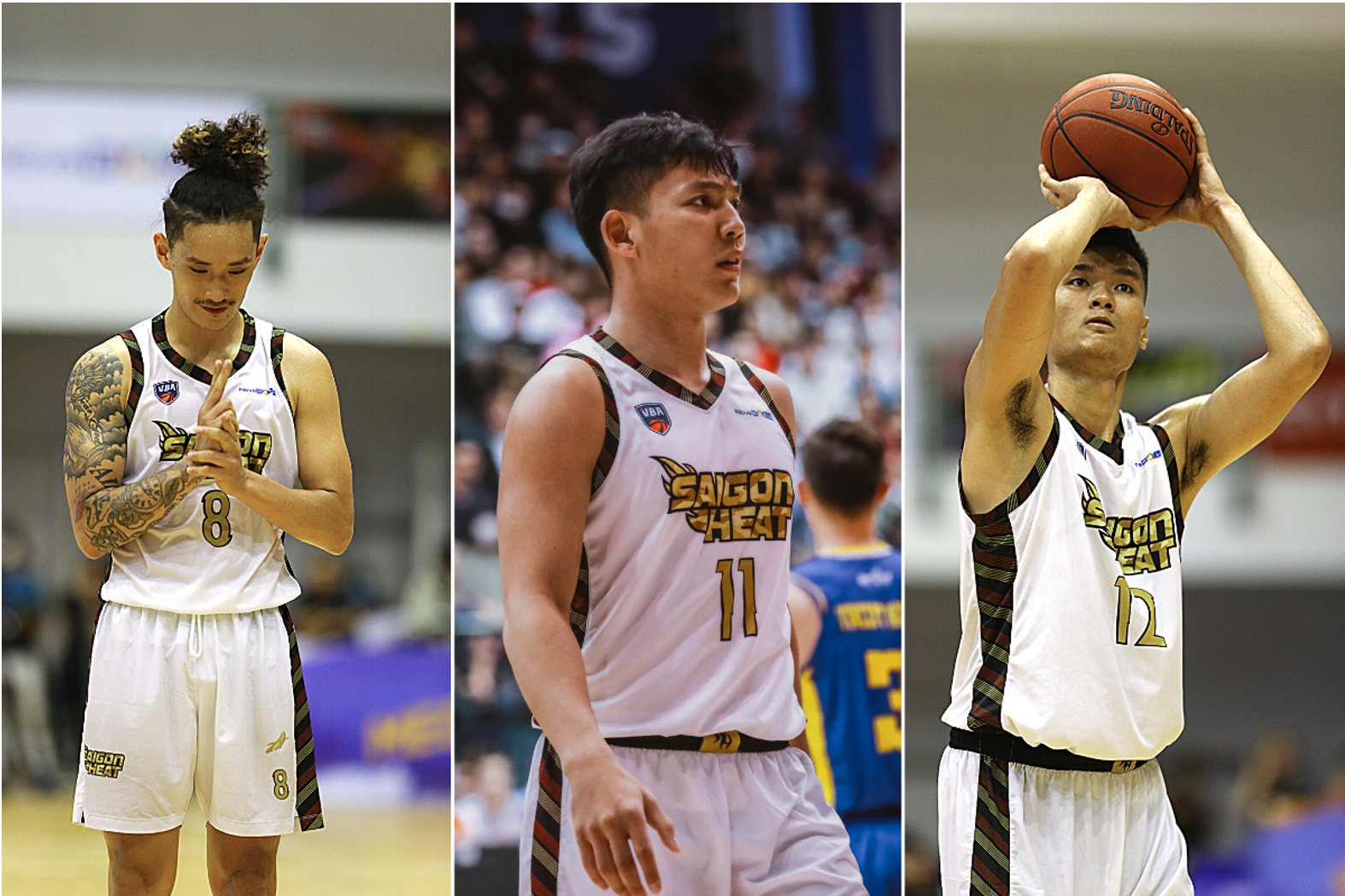 Khoa Tran, Vo Kim Ban, and Nguyen Huynh Phu Vinh of Saigon Heat. Photo: VBA
