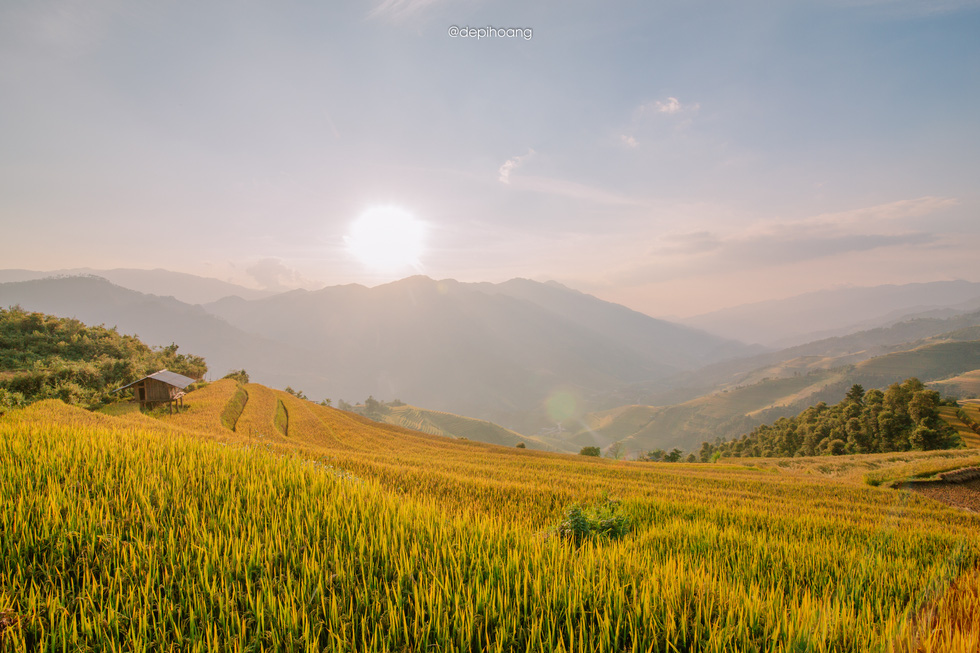 Terraced rice fields in Mu Cang Chai are strongly connected with Thai and Mong ethnic minority groups’ history and culture. Photo: Hoang Diep / Tuoi Tre