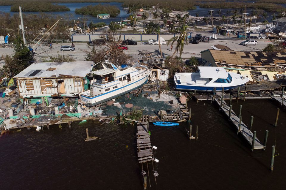 A destroyed marina is seen after Hurricane Ian caused widespread destruction in Fort Myers Beach, Florida, U.S., September 29, 2022. Photo: Reuters