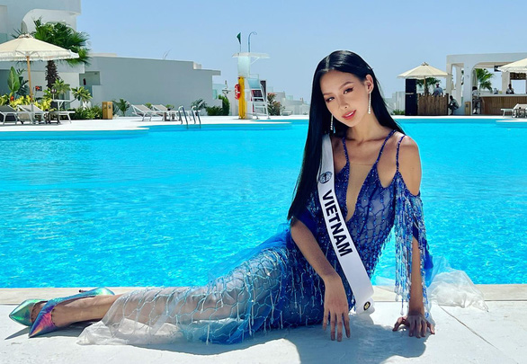 This supplied image shows Le Nguyen Bao Ngoc, the newly-crowned beauty at Miss Intercontinetal 2022 in Egypt.