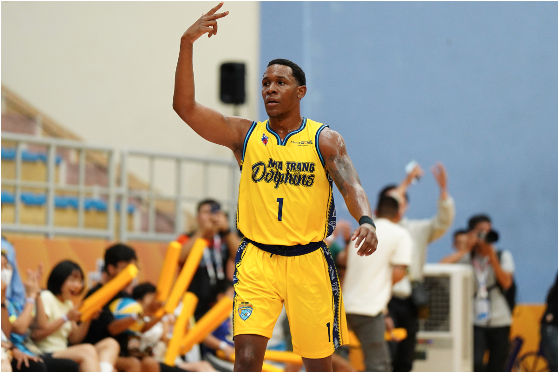 Cleveland Jackson of Nha Trang Dolphins at the VBA 2022. Photo: VBA