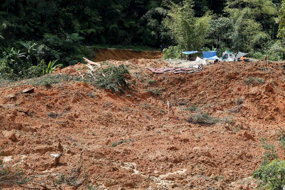 A general view of the landslide in Batang Kali, Selangor state, Malaysia December 16, 2022. Photo: REUTERS