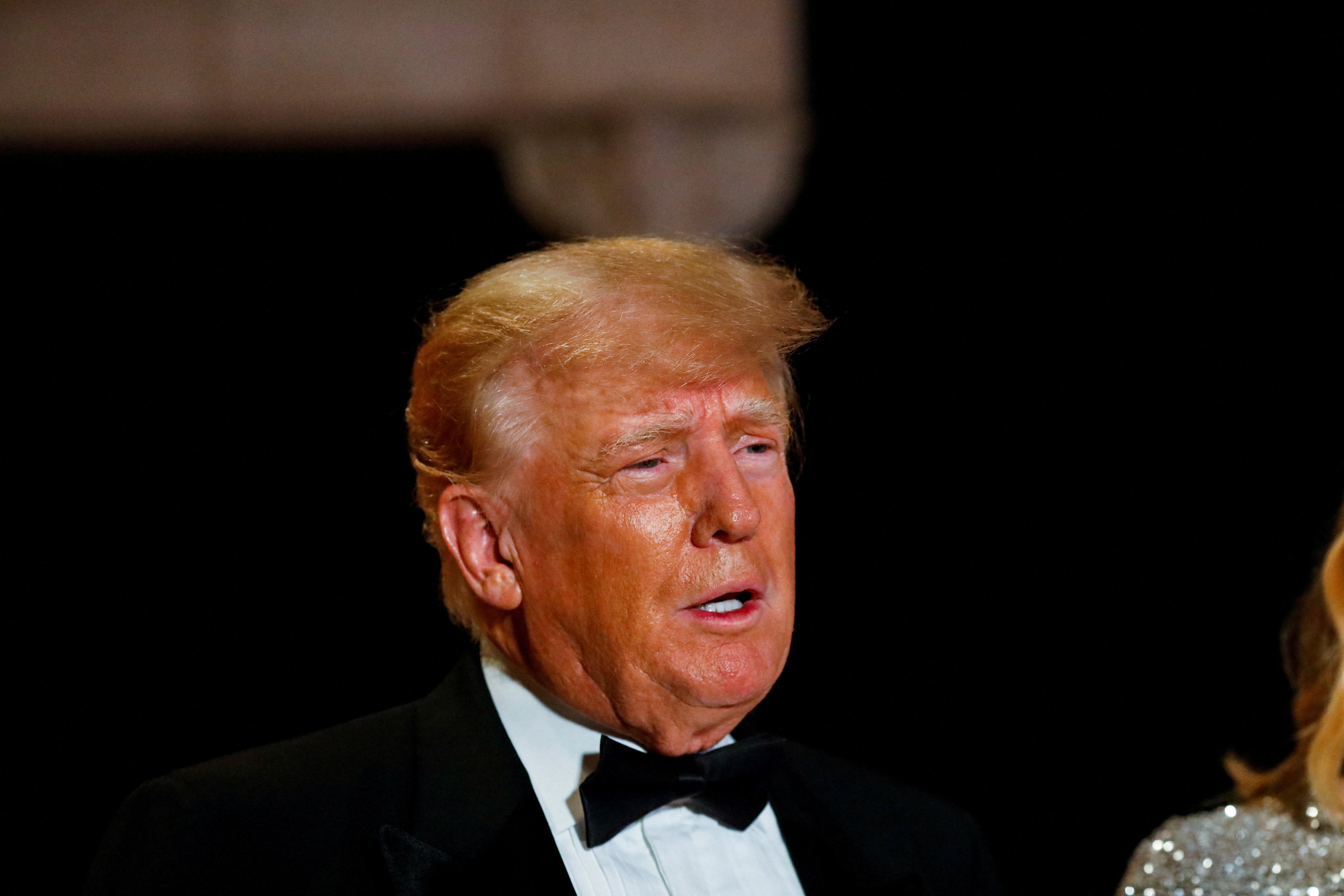 Former U.S. President Donald Trump, who announced a third run for the presidency in 2024, hosts a New Year's Eve party at his Mar-a-Lago resort in Palm Beach, Florida, U.S. December 31, 2022. Photo: Reuters