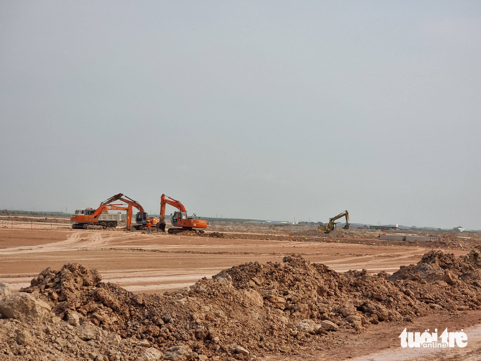 The construction site of the Vietnam Singapore Industrial Park 3 in Binh Duong Province, Vietnam. Photo: Ba Son / Tuoi Tre