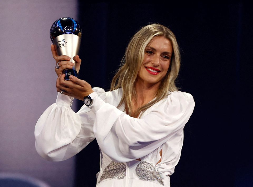 Soccer Football - The Best FIFA Football Awards - Salle Pleyel, Paris, France - February 27, 2023 FC Barcelona's Alexia Putellas winner of The Best FIFA Women’s Player award 2022. Photo: Reuters