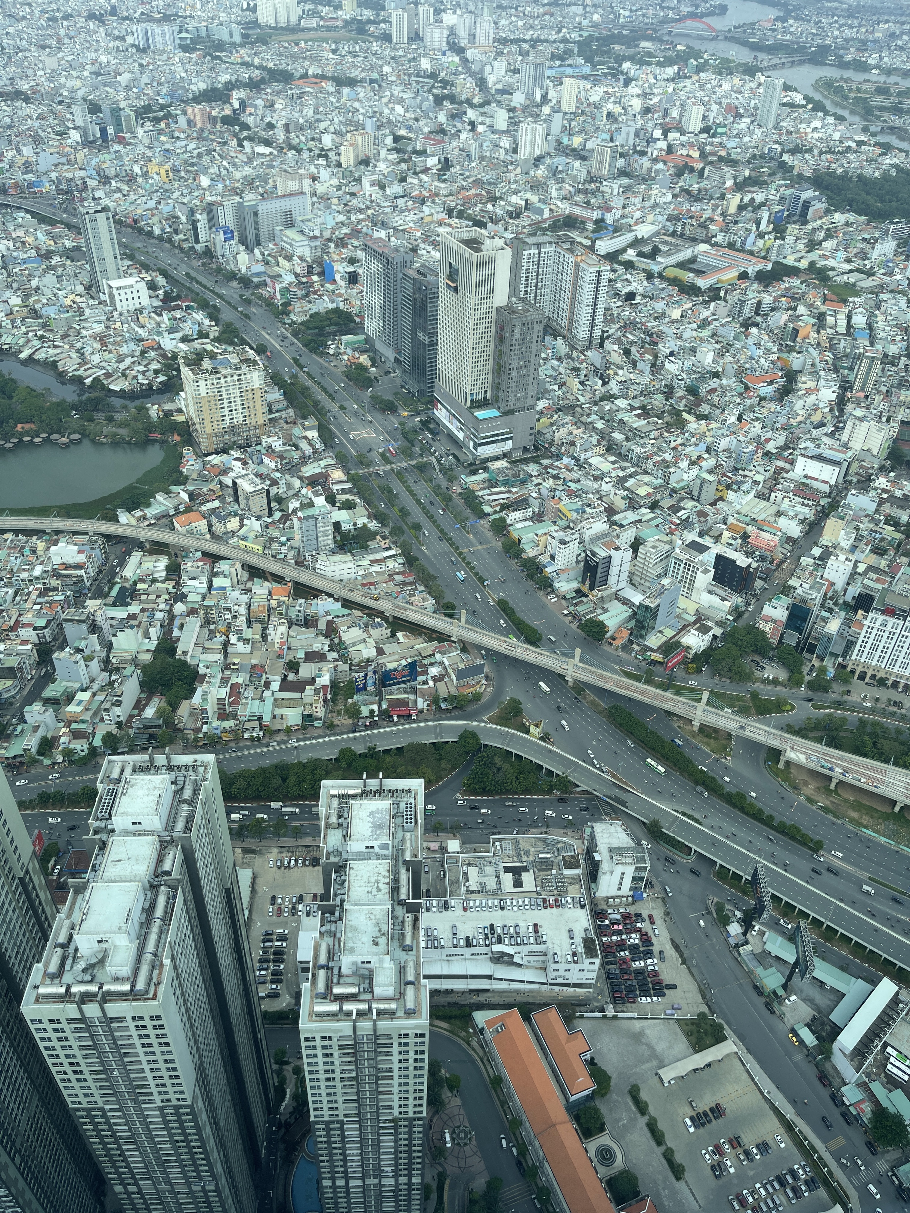 A photo show Ho Chi Minh City from above taken from a skyscraper in Binh Thanh Distict. Photo: DOng Nguyen / Tuoi Tre News