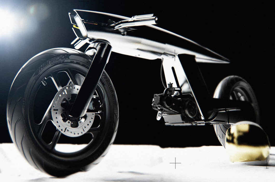 Every single part of the EVE Odyssey, such as its grips and levers, rims, handlebar is custom made and well matched with the body to form a unibody. Photo: Courtesy of Bandit9 Motors