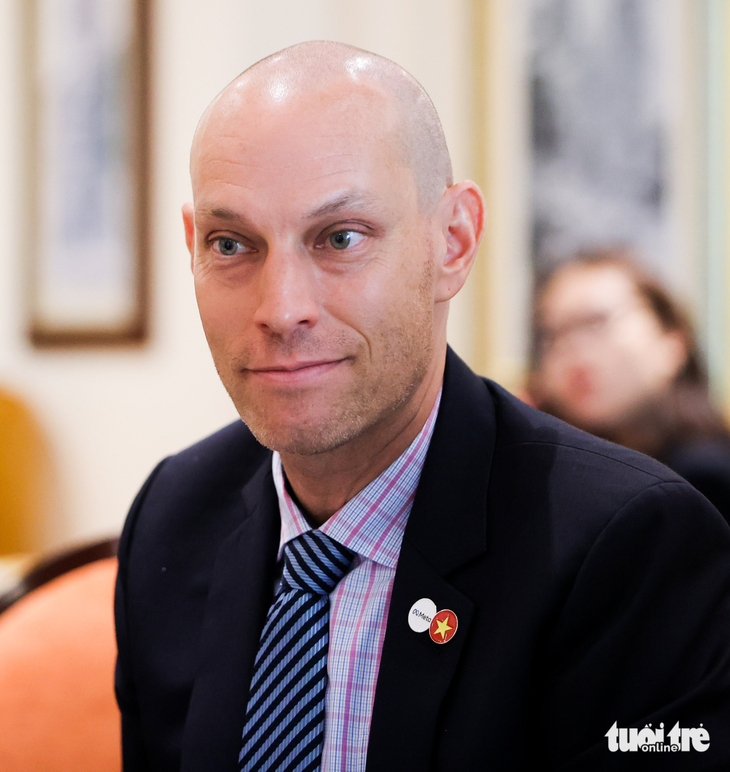 Director of Public Policy for South and Southeast Asia at Meta Group Rafael Rrankel. Photo: Nguyen Khanh / Tuoi Tre