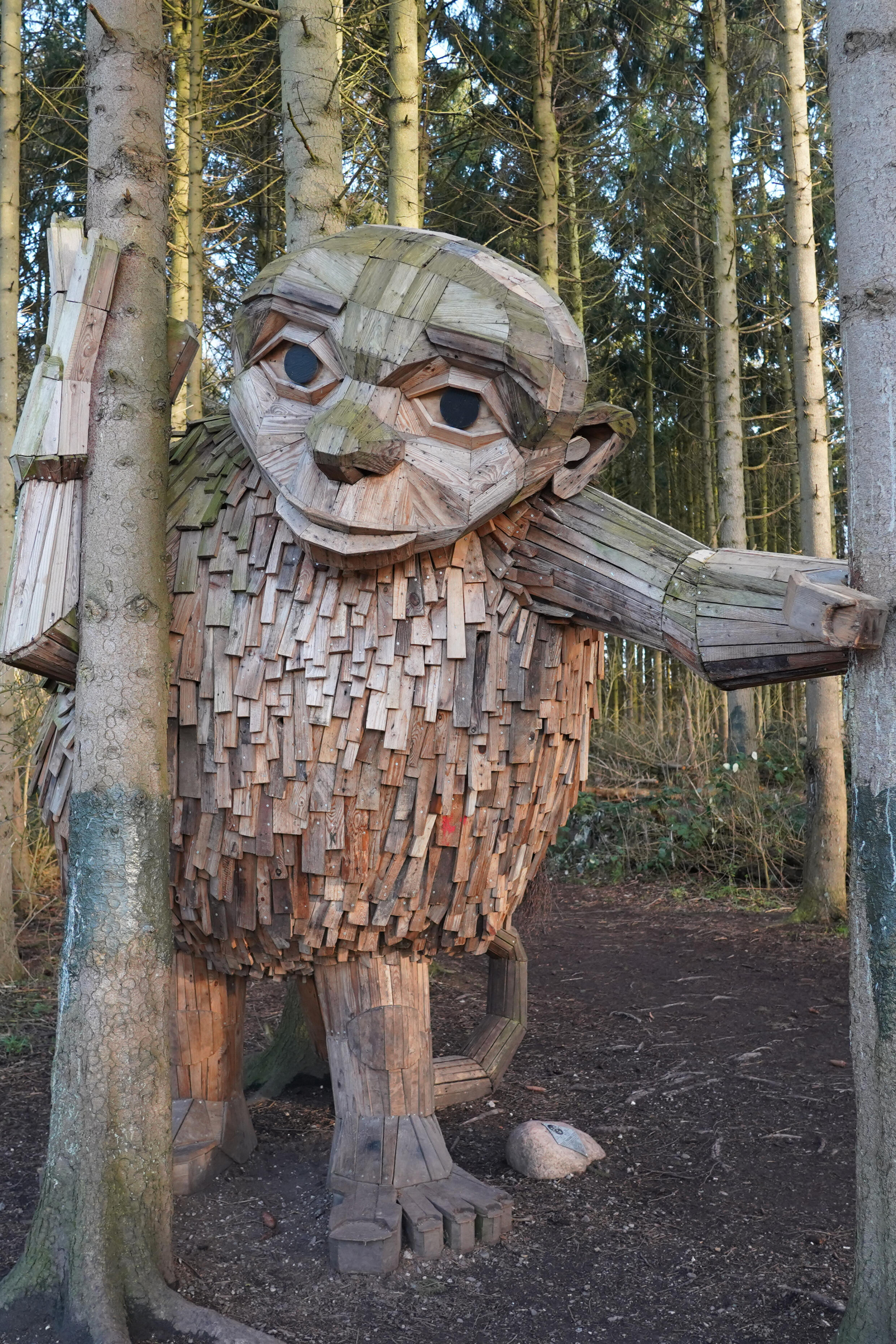 'Little Tilde,' one of Dambo's smaller trolls in Vallensbaek, Denmark. Photo: AFP