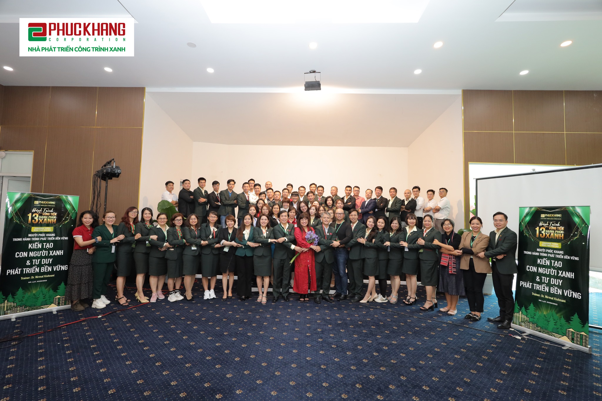 HR employees of Phuc Khang Corporation participate in an annual internal training course, themed “Phuc Khang people on a sustainable development journey”.