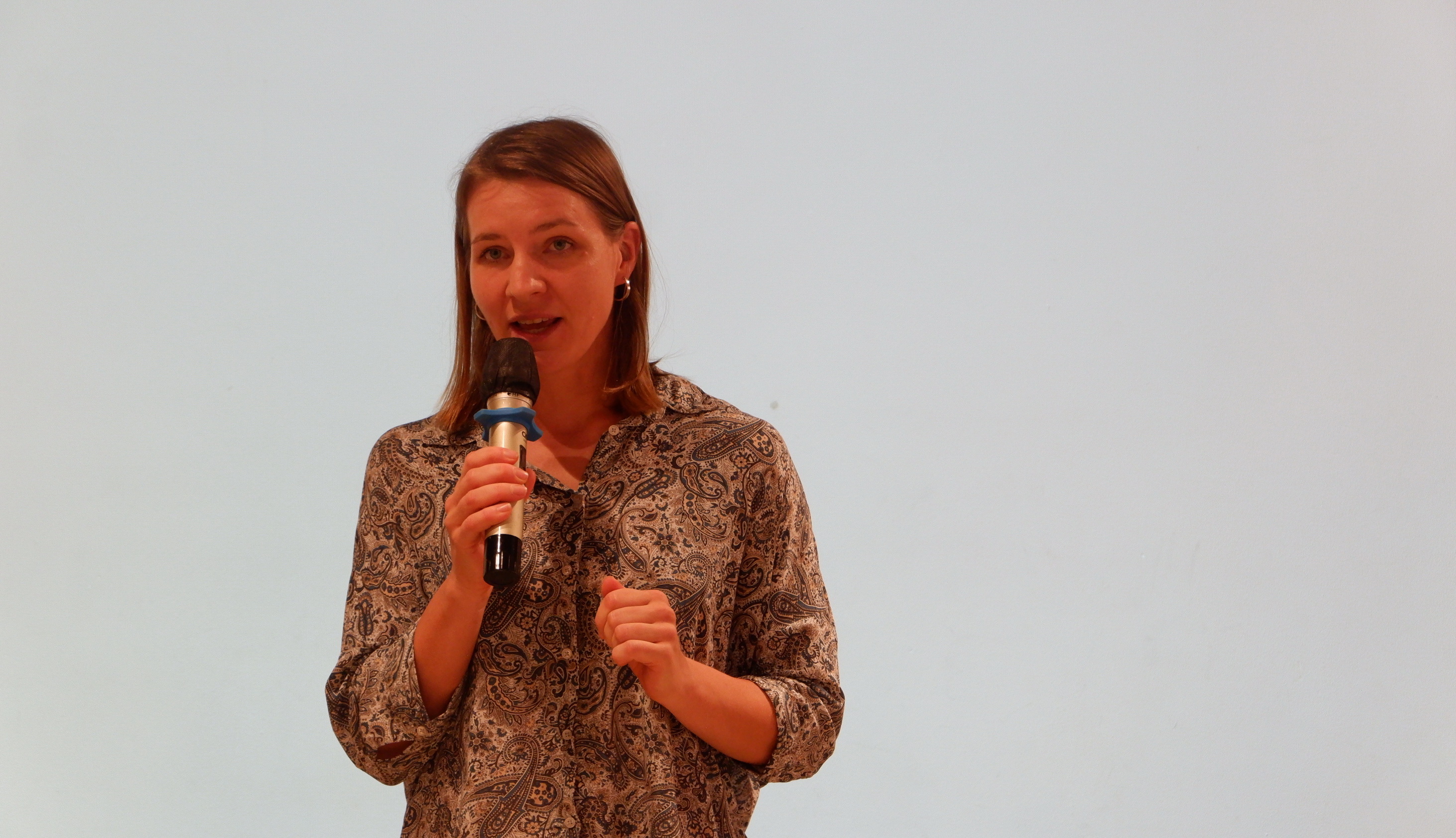 Franziska Sophie Kohler, team leader of GIZ in Vietnam, speaks at a launch event hosted by Dong Dong in Ho Chi Minh City on June 15, 2023. Photo: Dong Nguyen / Tuoi Tre News