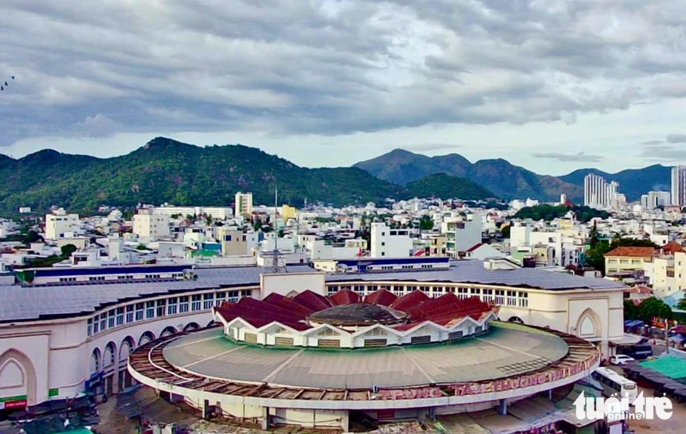 The lotus-shaped dome makes the market a distinctive structure in Nha Trang City. Photo: Minh Chien / Tuoi Tre