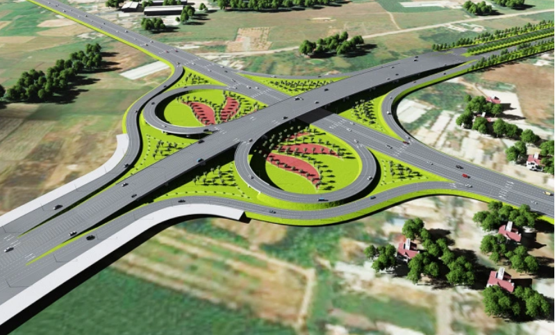 An artist’s impression of the intersection of road No. 1 and National Highway 51. Photo: ACV