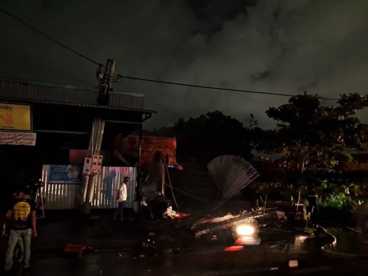 The scene of the house fire. Photo: Duc Trong / Tuoi Tre