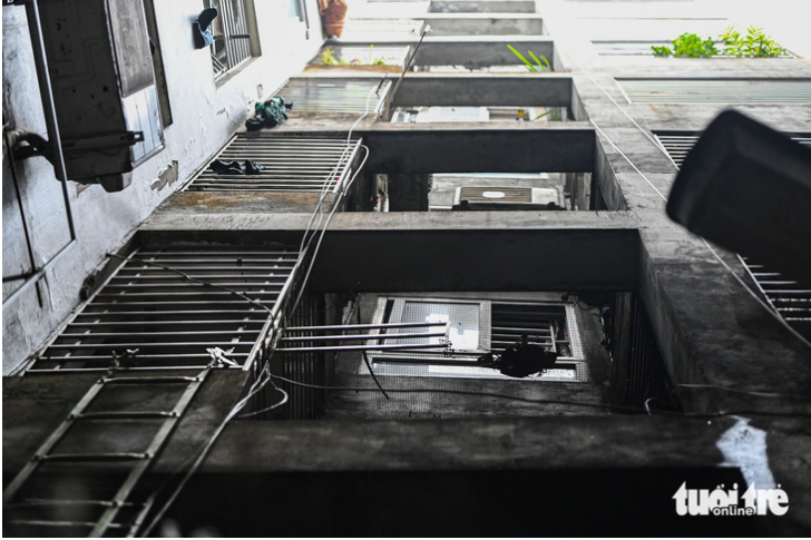  A side of the apartment block. Photo: Hong Quang / Tuoi Tre
