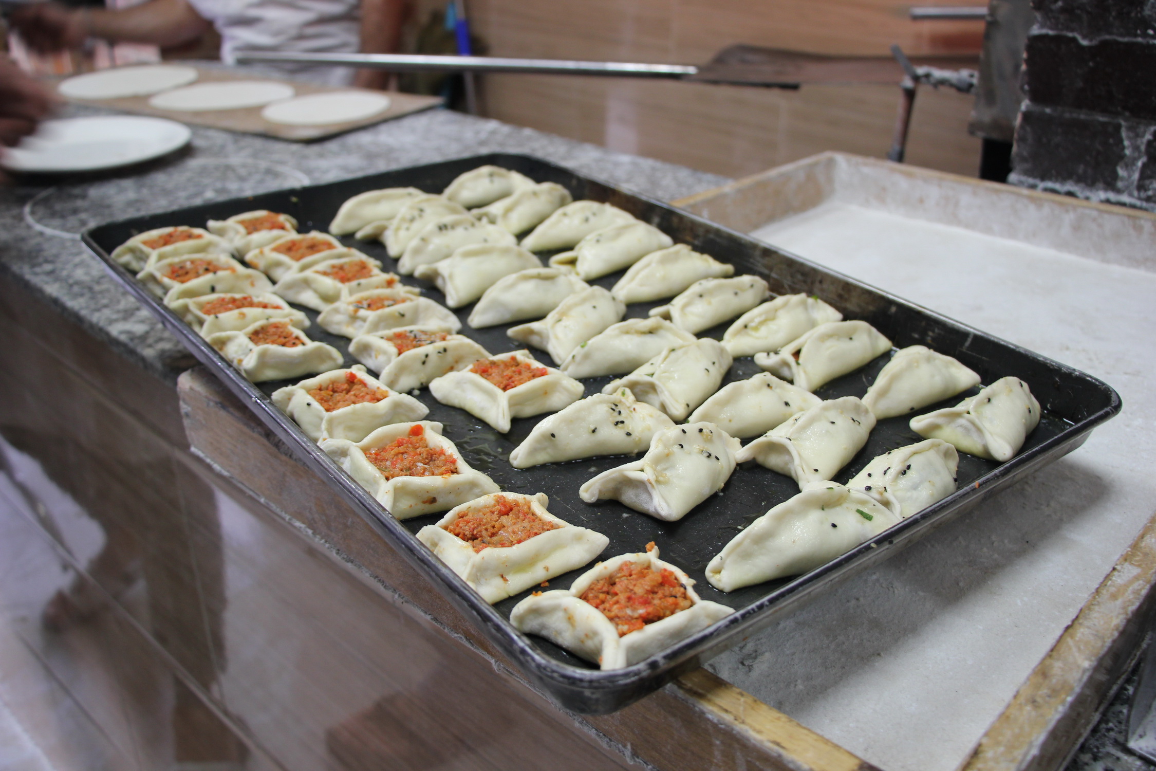 Pastries wait to be baked. Photo: Dong Nguyen / Tuoi Tre News