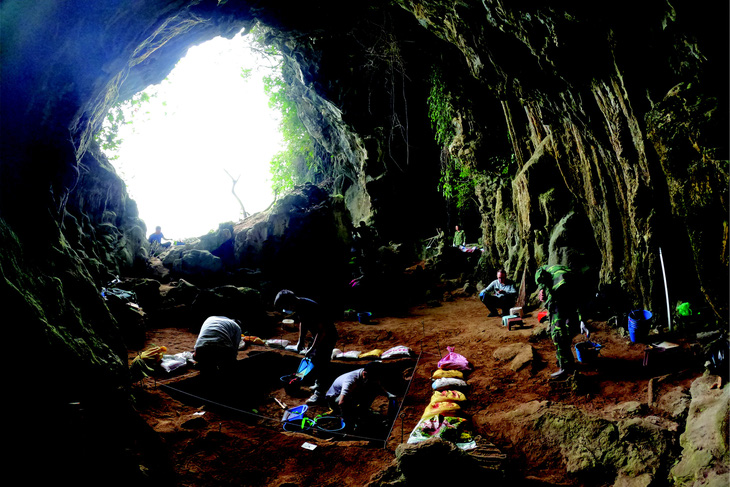The excavation site in Tam Chuc Pagoda Complex in Kim Bang District of Ha Nam Province, northern Vietnam, March 2023. Photo: Vietnam Institute of Archaeology