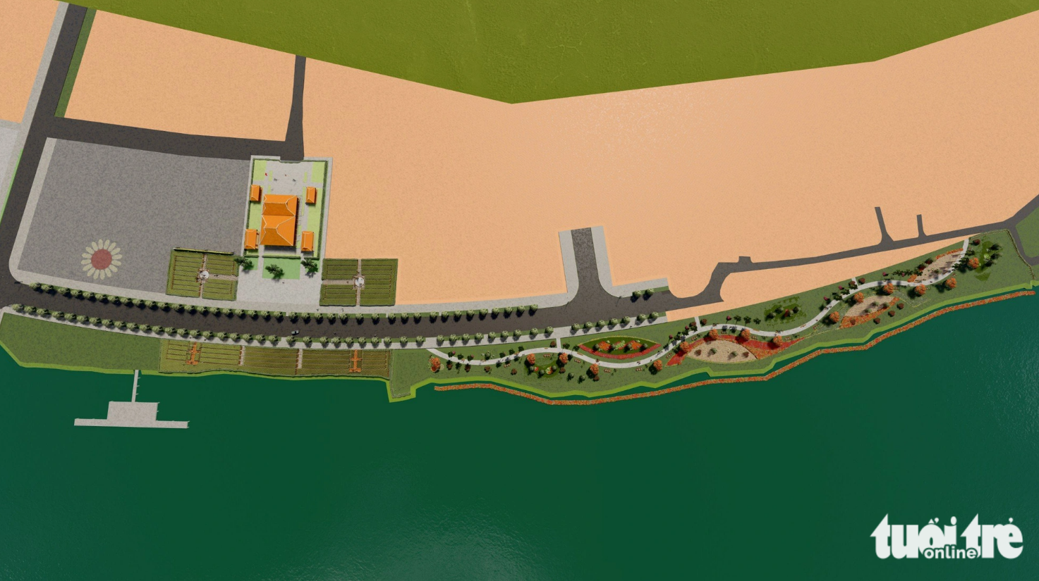 The Saigon River bank revitalization project will be financed by individuals and firms. Photo: Thu Duc City People’s Committee