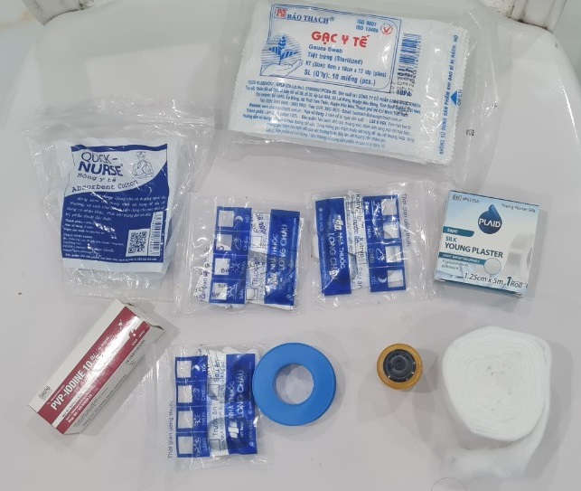 The contents of my first aid kit. Photo: Peter Kauffner