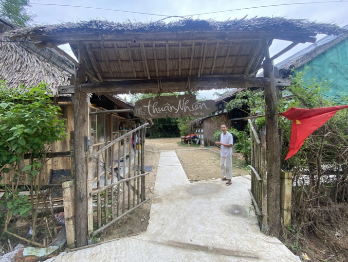 The entrance of the Thuan An Nhien Center. Photo: B.D. / Tuoi Tre