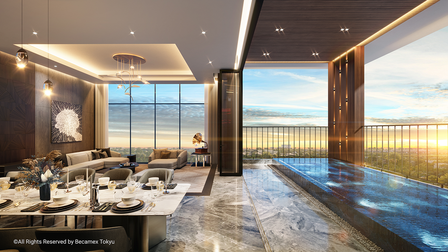 Design perspective of MIDORI PARK The TEN apartments