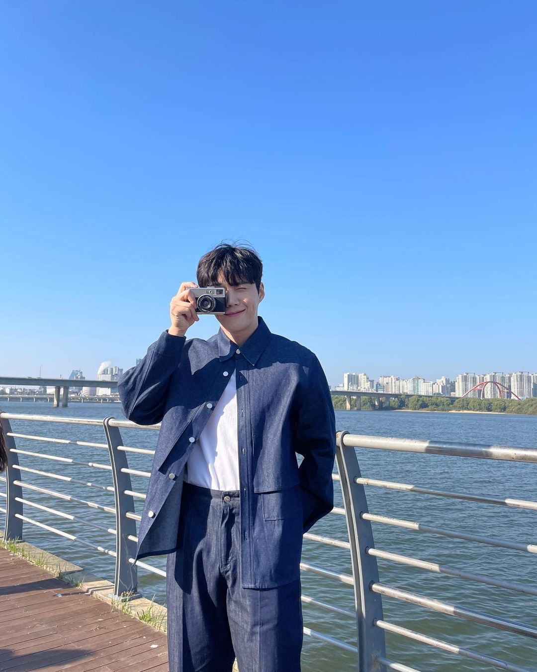 South Korean actor Kim Seon-ho is seen in a photo uploaded on his Instagram verified account.