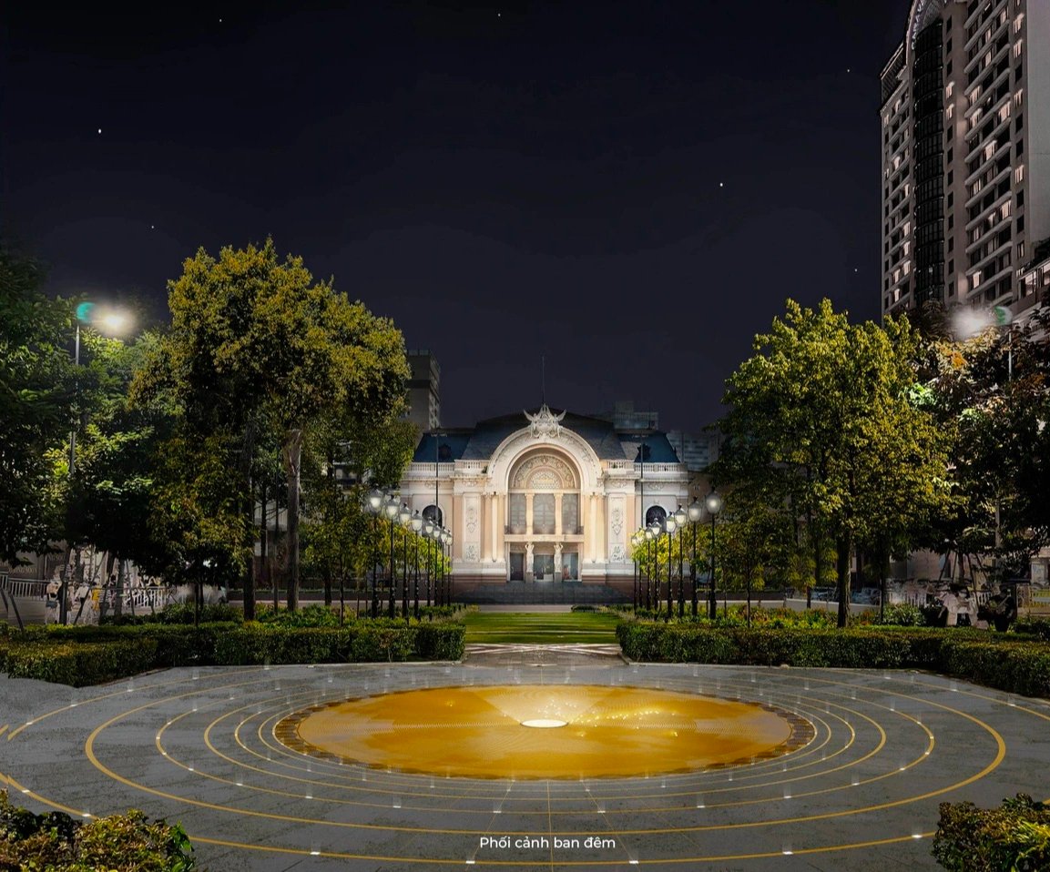 The ‘Song Nuoc Giao Hoa, Ket Tinh Huu Nghi’ project by Bui Minh Chau which won the first prize at the Ho Chi Minh City Friendship Symbol Design Contest.