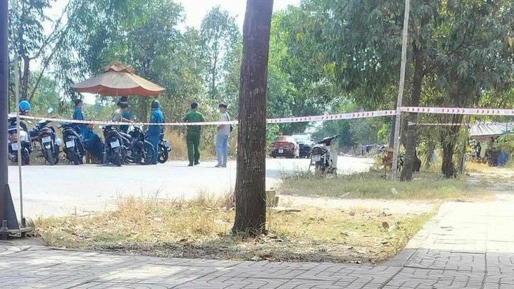 A place in the area of the Hi-tech Saigon Park, in southern Vietnam’s Ho Chi Minh City, where the bag containing the dismembered body of V.V.T., who was killed on February 8, 2024 in a local motel, was discovered on February 13, 2024. Photo: Minh Tam / Tuoi Tre