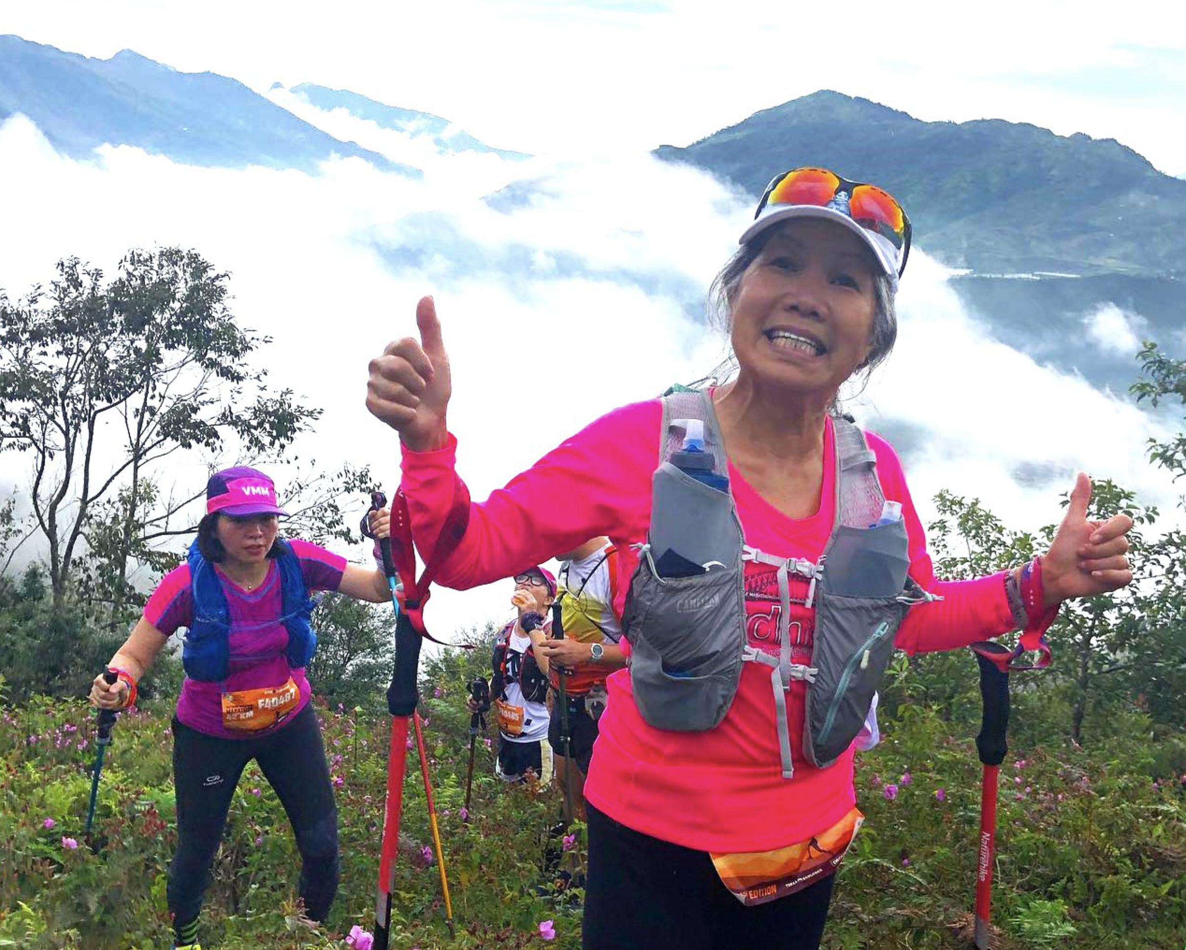 Chau Smith runs a marathon in Sa Pa, a resort town in northern Lao Cai Province. Photo: Nguyen Dat / Tuoi Tre