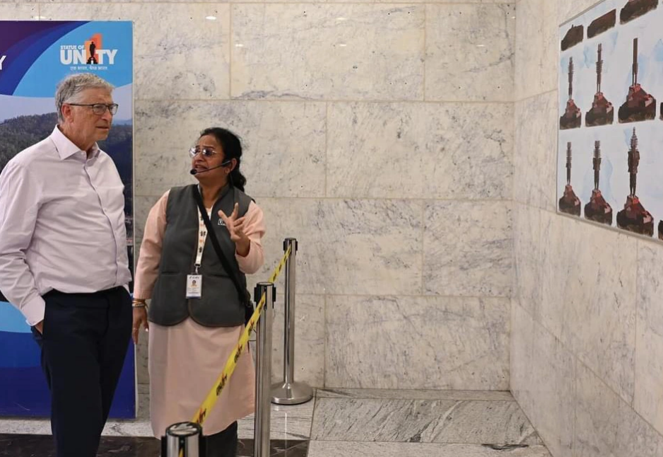 Bill Gates is pictured when he is in India. Photo: Bill Gates’ page