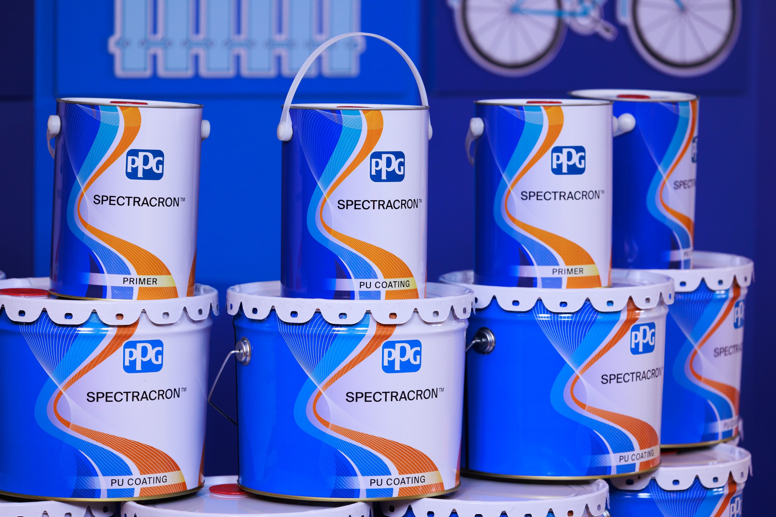 PPG Spectracron Mix products on display. Photo: Supplied