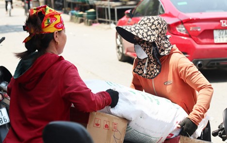 Laborers who work outdoors are advised to take care of themselves to prevent heatstroke.