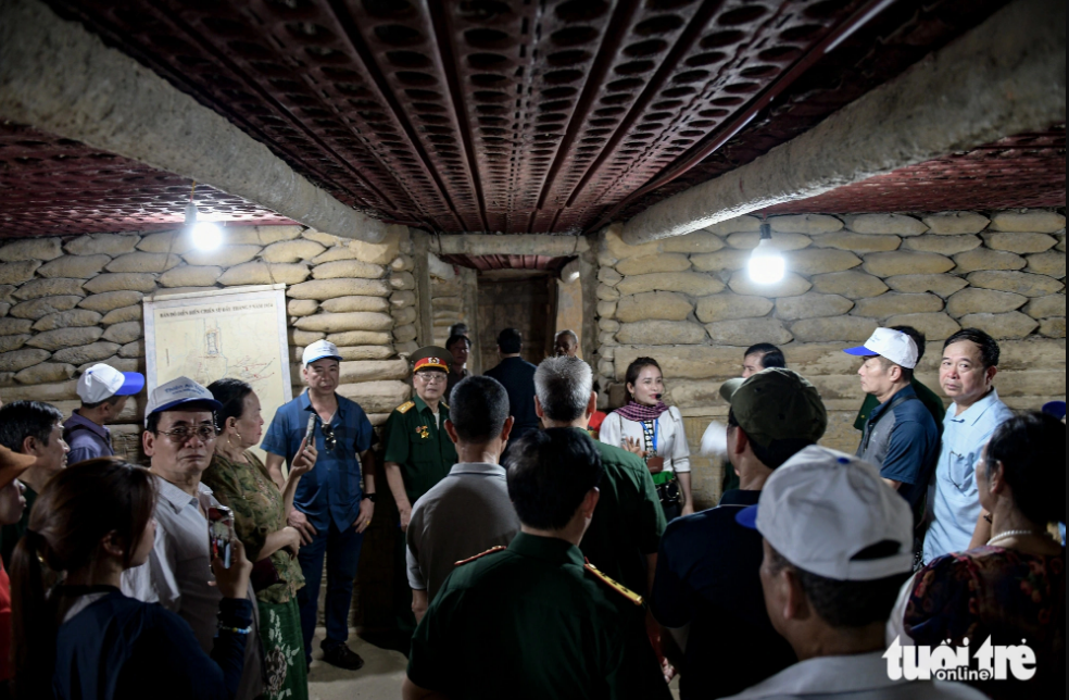 The command tunnel of French general De Castries. Photo: Tuoi Tre