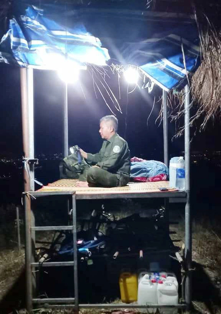 A guarding hut of the forest rangers at a protection forest area in Thua Thien-Hue Province, north-central Vietnam. Photo: Thua Thien-Hue Forest Protection Sub-Department