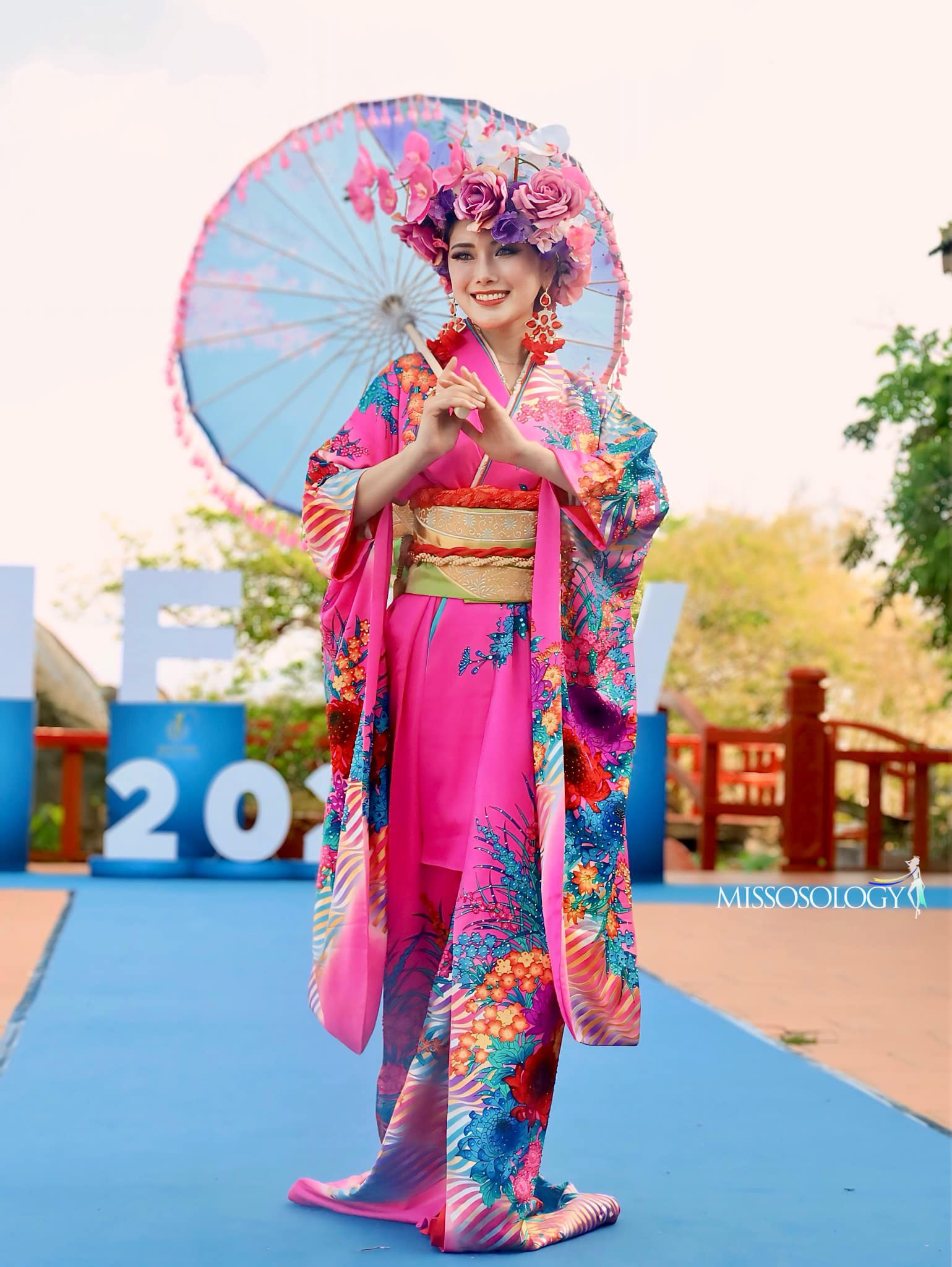 A Japanese contestant captivates in her traditional attire at the Miss & Mister Fitness Supermodel World 2024 in Ba Ria-Vung Tau Province, southern Vietnam, May 12, 2024. Photo: Missosology