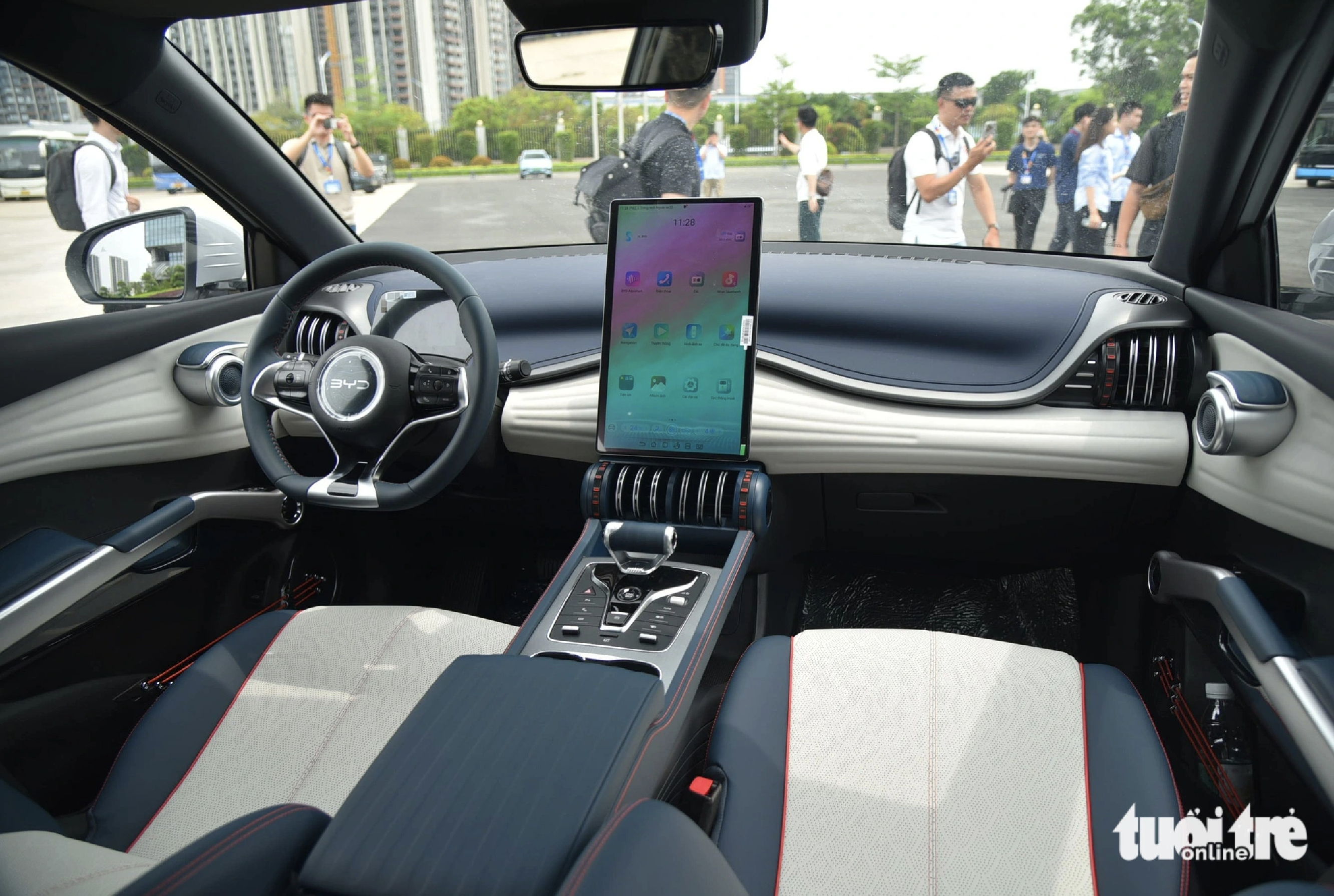 The interior of the BYD Atto 3. Photo: Lee Hoang / Tuoi Tre