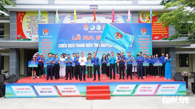 The Mua He Xanh volunteer campaign will last until August 2024. Photo: Doan Nhan / Tuoi Tre