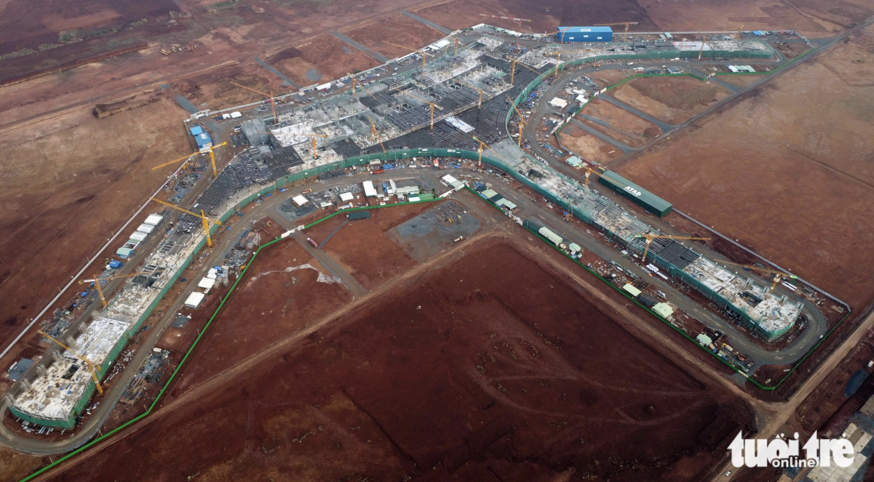 Vast rubber plantations cleared for the Long Thanh International Airport project. Photo: A Loc / Tuoi Tre